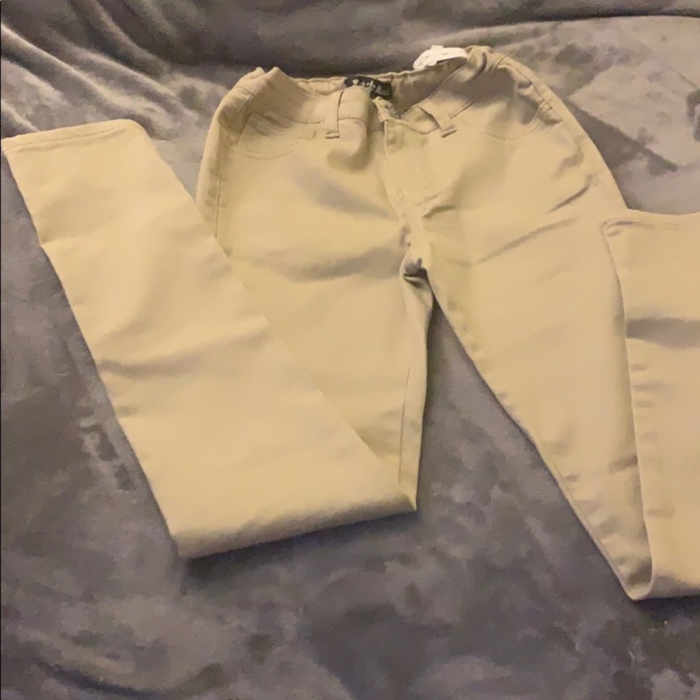 Girls size 12 khakis skinny leg pants